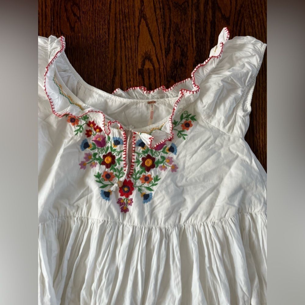 Free People Celia Mini Dress size Small Color: Ivory - Picture 6 of 7